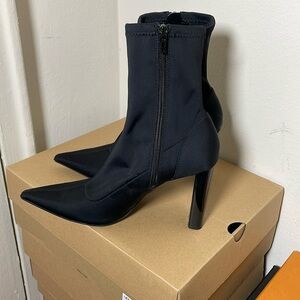 Black Zara Sock Bootie Size 6 1/2